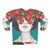 Watercolor floral 'The Optimist' rose tinted glasses sweatshirt - Back