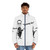 Retro puffer jacket with fast food inspired "Mr Delicious Dickety Dee" design - men front