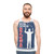 Colorful unisex tank top with animal and floral designs - men