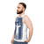 Colorful unisex tank top with animal and floral designs - men side