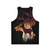 Mystical deer unisex tank top with nature inspired forest design - Back