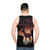 Mystical deer unisex tank top with nature inspired forest design - men back