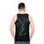 Mystic Lightning Dragon Scribble Unisex Tank Top - men back