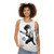 Unisex guitar-style tank top for bluegrass and jam band fans - women