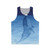 Watercolor blue whale on a unisex tank top