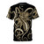 Octopus-themed abstract art design on a high-quality t-shirt