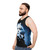 Blue unisex tank top - men side