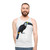 Blue toucan unisex tank top - men