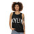 Personalized unisex tank top with Kylie Minogue design - women
