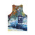 Blue Phone Booth with Winter Scenery Unisex Tank Top - Back