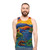 Unisex tank top featuring a vibrant Scottish landscape design - men