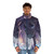 A person wearing the Cosmos Puffer Jacket, a space-inspired puffer jacket with a focus on cosmic design. - men front