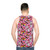 Kiwiana Unisex Tank Top featuring a pink, kawaii-inspired design - men back