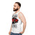 Unisex tank top with illustration of a classic Ferrari Dino sports car - men side