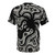 Mystical octopus t-shirt design featuring cephalopod marine wildlife inspired by ancient Greek art - Back