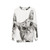 Sneaky cat peekaboo black and white sweatshirt - hanging
