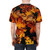 Autumn foliage t-shirt featuring a vibrant, colorful design of fall leaves and foliage - men back