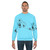 Mountain bike cycling sweatshirt with focus on outdoor sports and athletic clothing - men