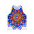 Vibrant circles and mandala pattern unisex tank top