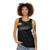 Retro vinyl record unisex tank top - women