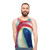 Georgia O'Keeffe inspired abstract floral art unisex tank top - men