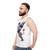 Gryphon unisex tank top with colorful mythological creature artwork - men side