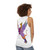Gryphon unisex tank top with colorful legendary creature design - women back