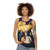 Grim Fandango unisex tank top with high contrast pixel art design - women