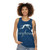 Greyhound bus logo unisex blue tank top - women
