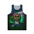 Green Velvet Unisex Tank Top with Galaxy Print