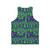 Slime pattern unisex tank top - Back