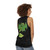 Green dragon unisex tank top - women back