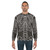 Skeleton rib cage design on a black sweatshirt - men