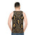 Unisex tank top featuring Greek gods and meander pattern design - men back