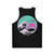 Retro 80s Great Wave Unisex Tank Top - Back