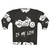 Motorcycle enthusiast wearing a sweatshirt with "Motorcycle Is My Life" printed on it.