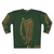 Green Irish Celtic Harp Sweatshirt - Back