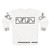Sine square tri sweatshirt with electronic music waveform design - Back