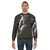 Mooncat Sweatshirt featuring a cat in a space suit against a starry night sky - men
