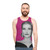 Grace Kelly Geometric Poly Pink Unisex Tank Top - men