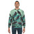 Raven sweatshirt with geometric, watercolor design - men