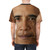 A stylized, creative portrait of former President Barack Obama's face printed on a high-quality t-shirt. - men back