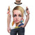 Retro 1960s fashion inspired Twiggy-style graphic t-shirt - men front