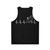 Golfing Heartbeat Unisex Tank Top - Back
