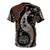 Aboriginal-inspired crocodile dot art design on a t-shirt - Back