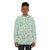 Shibakura Matchinu mint green sweatshirt with floral and dog pattern - women