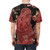 Vibrant floral design t-shirt featuring the girl in red music logo for LGBTQ+ fans - men back