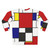 Geometric Mondrian-style abstract pattern sweatshirt - Back