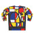 Mondrian inspired bicycle art design on a sweatshirt - Back