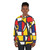 Mondrian inspired bicycle art design on a sweatshirt - women